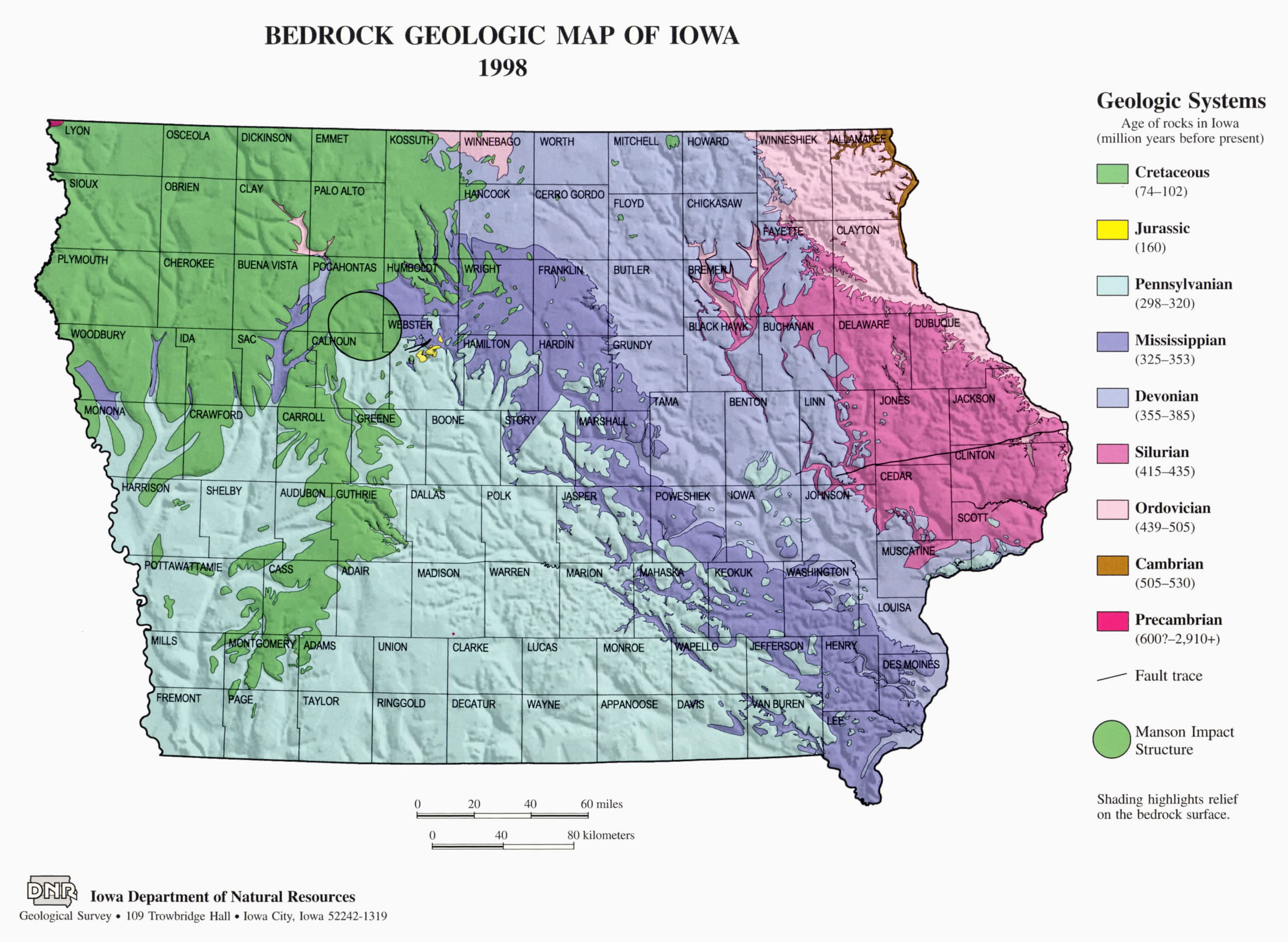 Geologic Map of Iowa